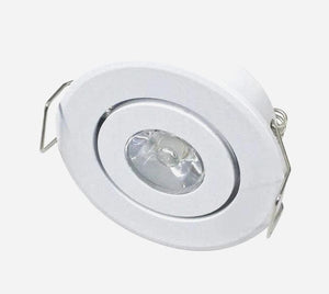 2" MINI LED PUK LIGHT 2W, 180LMN, 5000K COOL WHITE, GIMBAL, WHITE