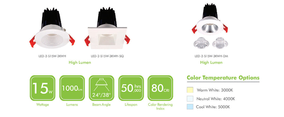 2-inch Regressed Downlight Recessed Panel Light