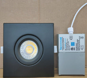 3CCT Switchable Square Gimbal Downlight - Square