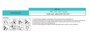 3CCT Switchable Square Gimbal Downlight - Square