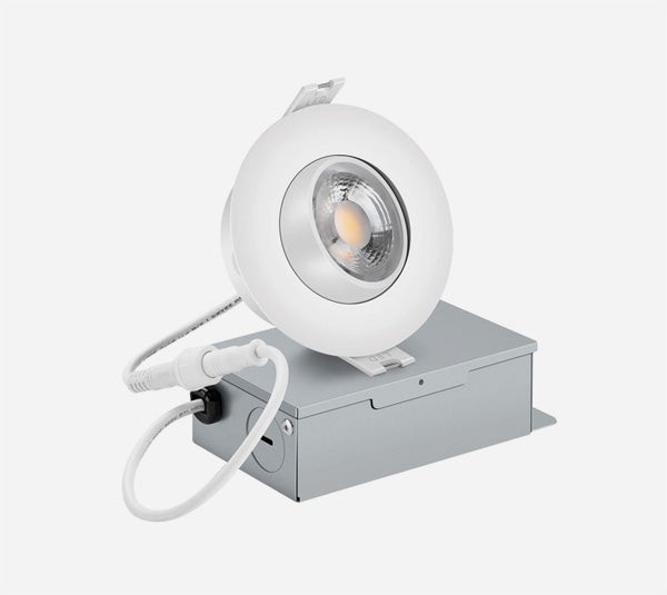 SLIM LED DOWNLIGHT 3, 8W 550LMN, GIMBLE, 4000K SATIN NICKEL, 360 DEGREE ROTATION