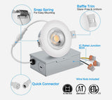 SLIM LED DOWNLIGHT 3, 8W 550LMN, GIMBLE, 4000K SATIN NICKEL, 360 DEGREE ROTATION