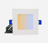 4" SQUARE SLIM LED DOWNLIGHT - 9W - 5000K - WHITE