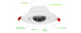 4" Slim Gimbal Downlight 3CCT Light - Change & Dim by Switch