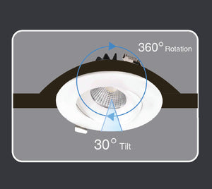 3.5" LED Regress Downlight - FIXED