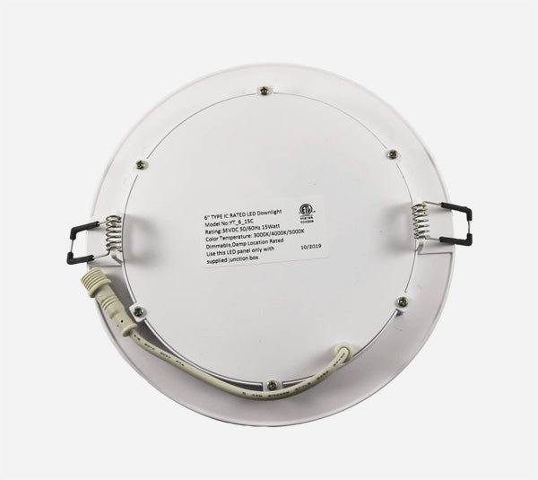 6" Slim Recessed LED Light - 3CCT