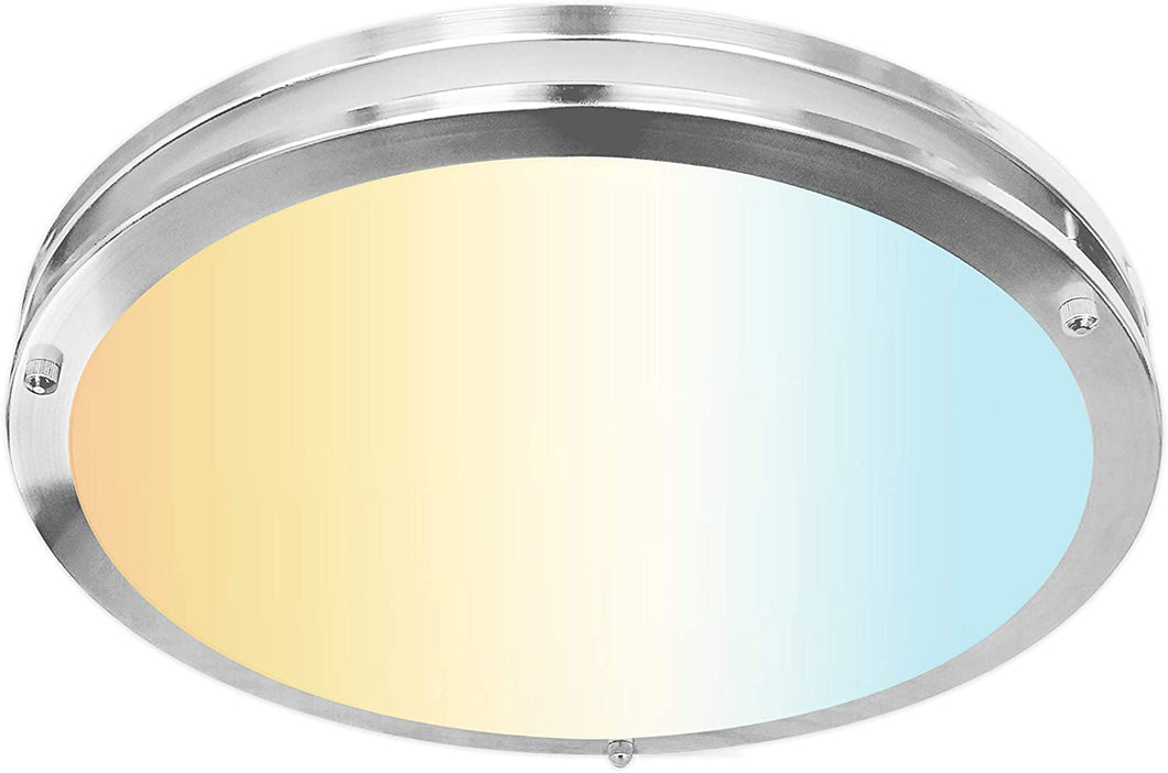 12″ Slim LED Flush Mount Light 3Way CCT Adjustable