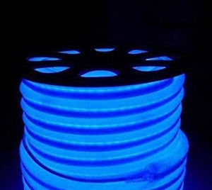 LED Neon Flex Blue 50m/roll LED soft neon light LED Flexible neon strip LED neon rope lights 120V 110V EMS express shipping