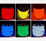 LED Neon Flex Blue 50m/roll LED soft neon light LED Flexible neon strip LED neon rope lights 120V 110V EMS express shipping