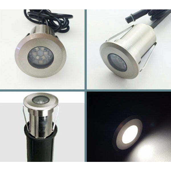 (SC-F106A)12V Waterproof Inground Led Lights stainless steel Housing 1-1/4" CUTOUT