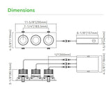 3.5" Multi-Head Recessed Light - 1,2 & 3 Heads